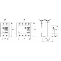 Proudový chránič EATON PF6-25/4/003-A 25A 30mA A 112930